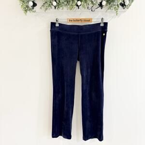 Lilly Pulitzer Jordynne Velour Lounge Pant in True Navy Size Medium 113031